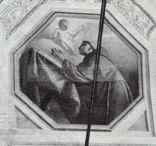 Sant'Antonio da Padova - 1854 - 55 - affresco - Chiesa di Santa Maria Assunta - Rovato (BS)